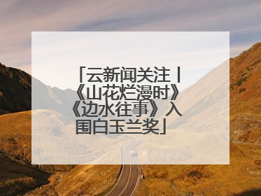 云新闻关注丨《山花烂漫时》《边水往事》入围白玉兰奖